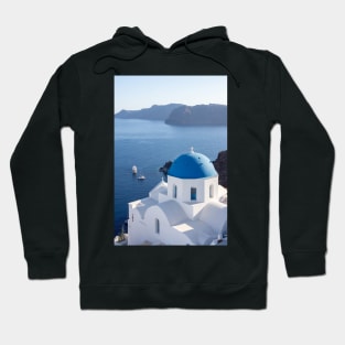 Blue domed white building. Hoodie